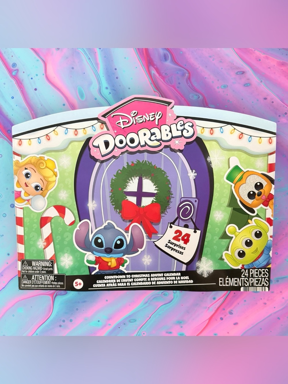 Disney Doorables Holiday Advent Calendar 24 Pieces New Sealed